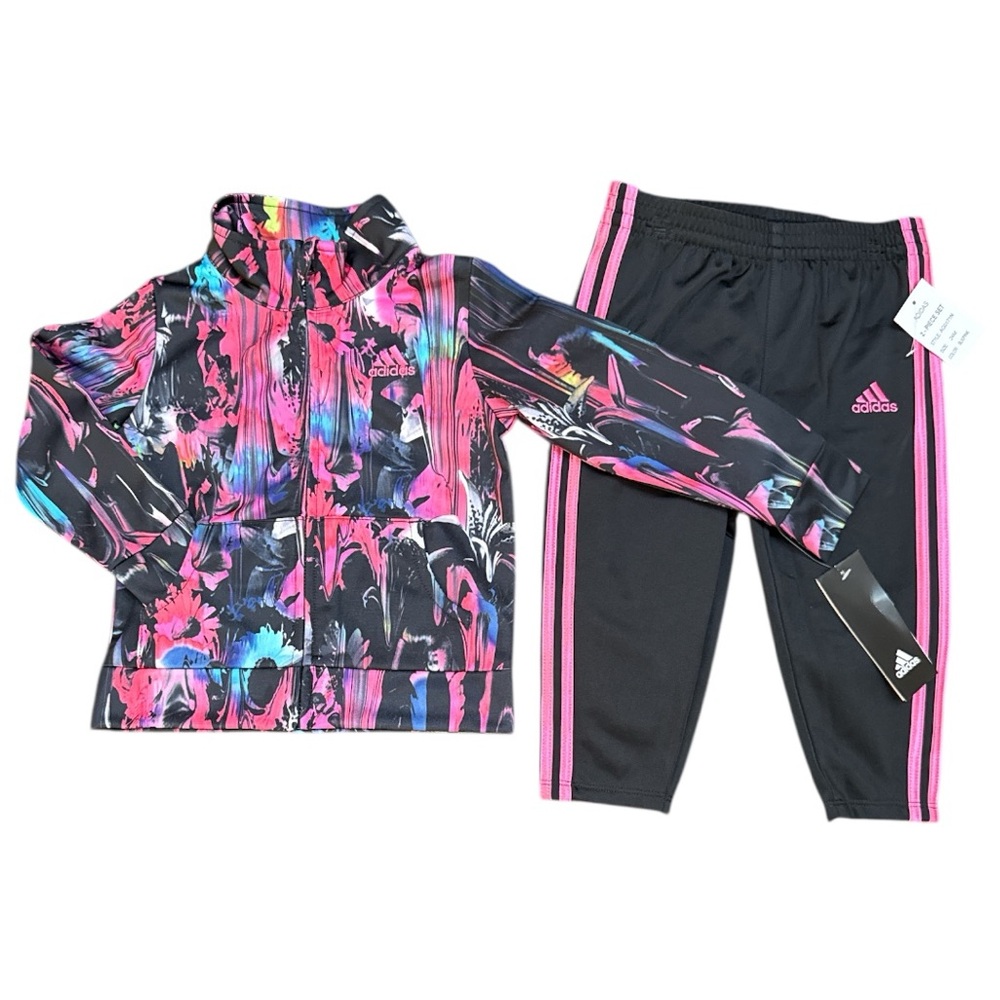 Girl’s baby’s toddler’s 2-piece classic tricot track suit jacket pants NEW 24m